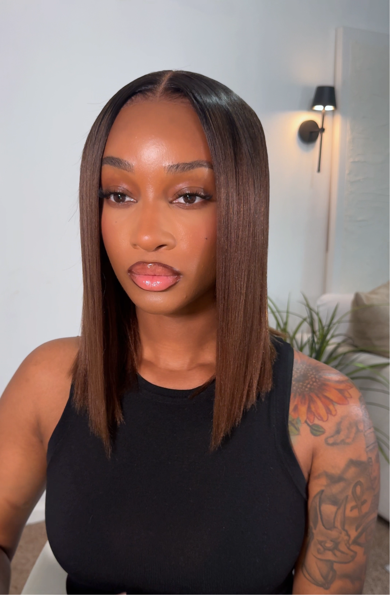 7x5 chestnut brown yaki bob wig