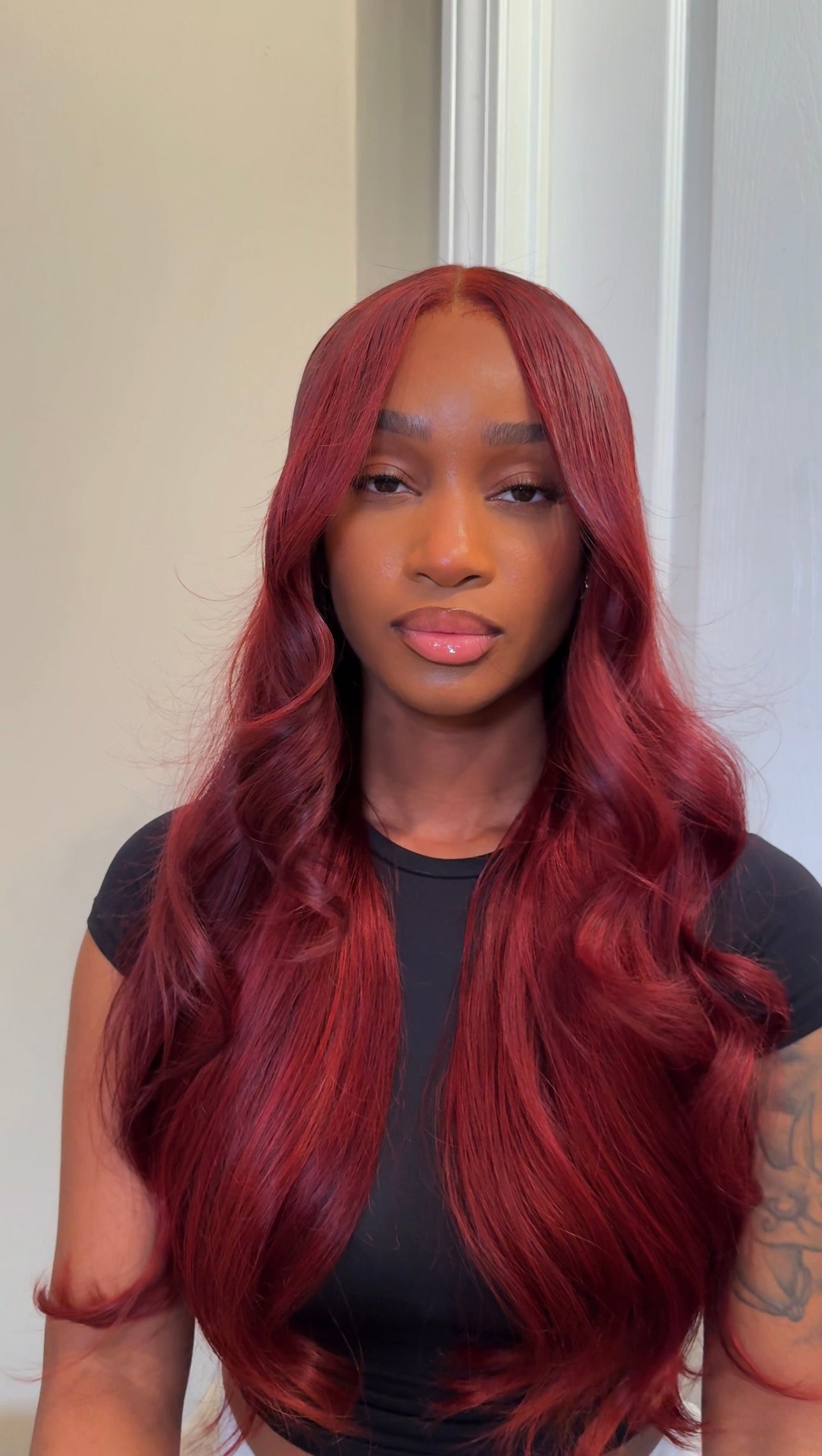 26” 13x6 Auburn Red Loose Body Wave Wig
