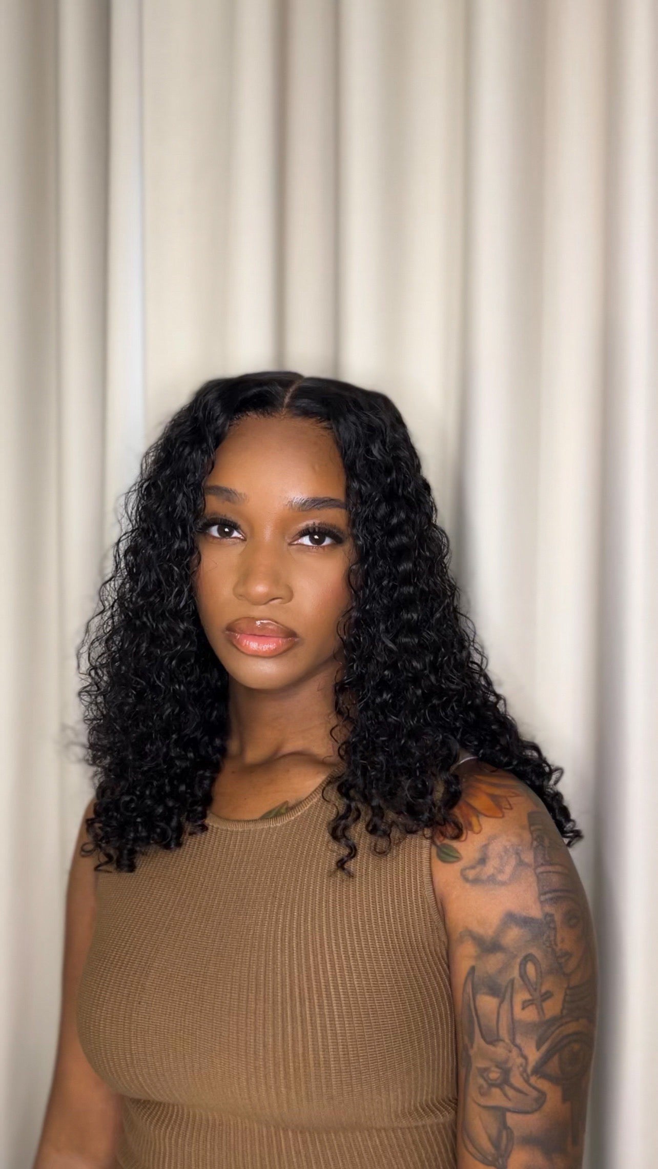 16”Glueless Curly wig