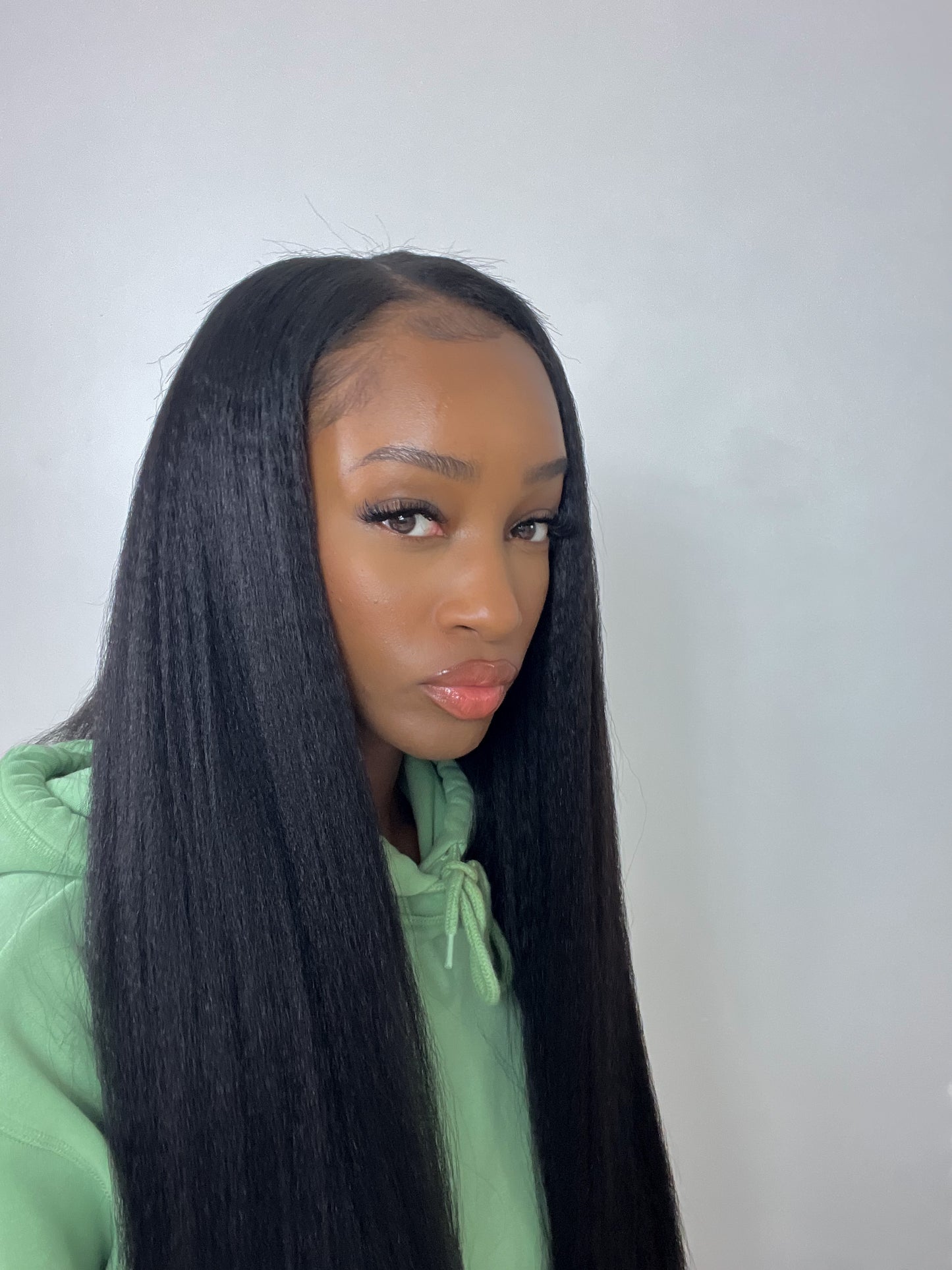 24” kinky straight vpart wig