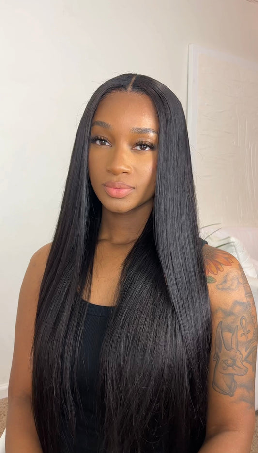 13*4 28” transparent lace wig