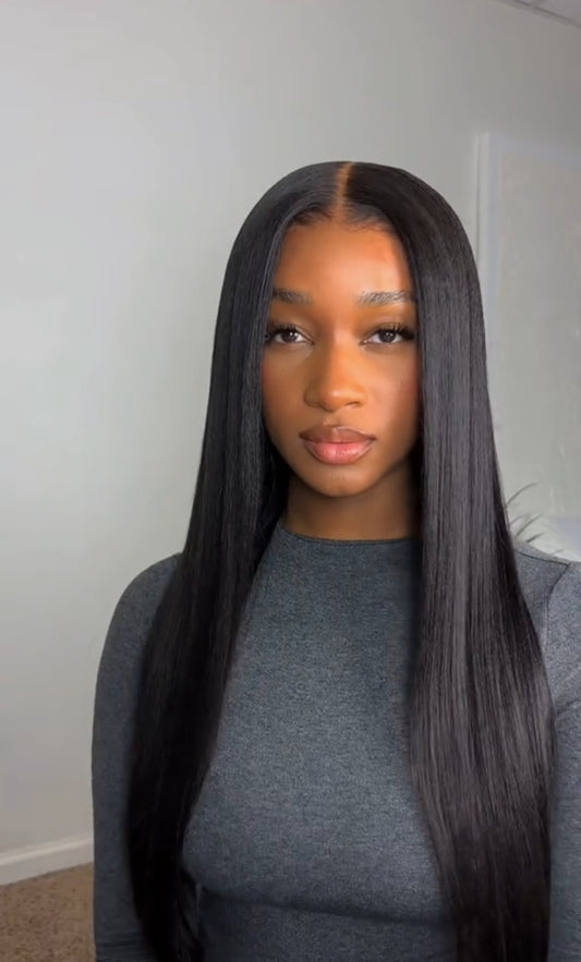 5x5 20” yaki straight wig ( free giveaway)