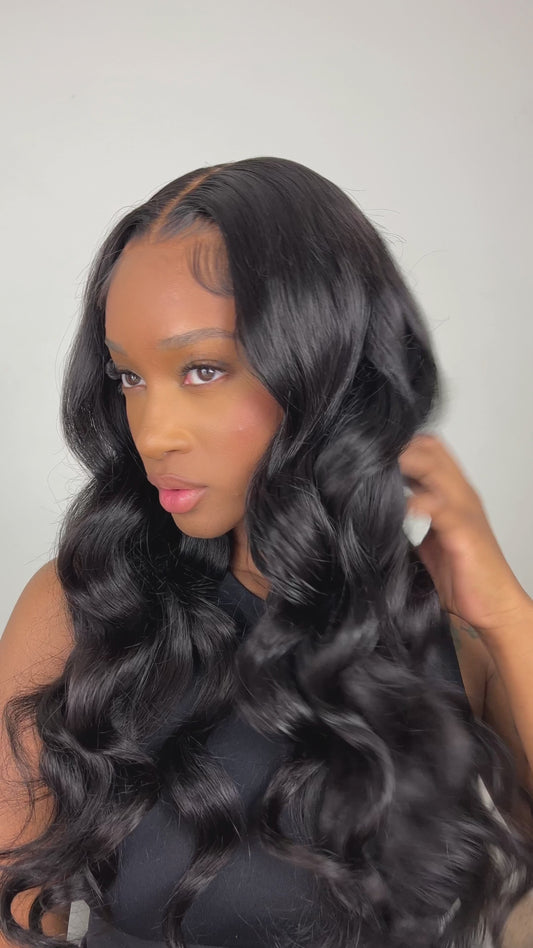 24” 5*6 HD lace glueless wig